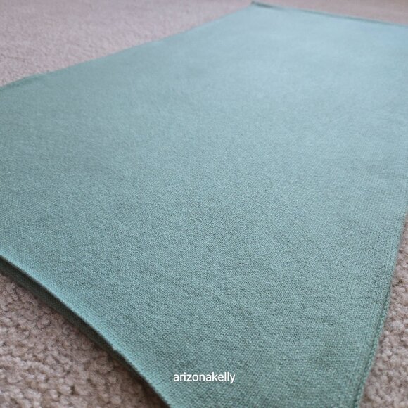 NWT Woolovers Cashmere Knit Scarf Sage Green - Picture 11 of 13